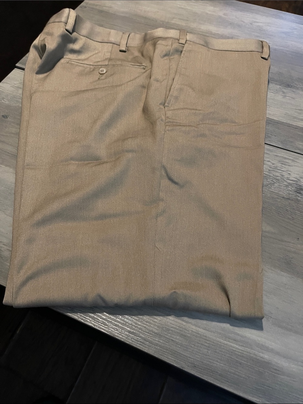 #A334 Men's Dress Pants in Khaki - Classic Tailored Fit